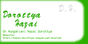 dorottya hazai business card